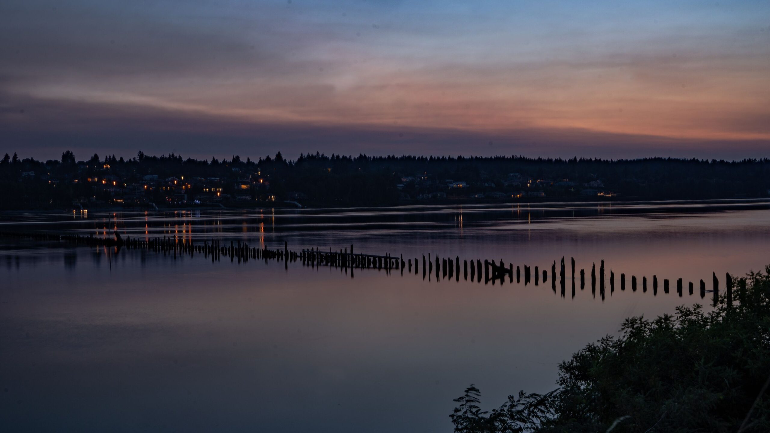 Marine Drive Columbia River Bike Trail Sun Rise